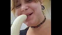 Kat Deepthroats HUGE Banana