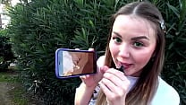 She is watching Hentai and wants to do the same as the characters in the movie She is watching Hentai and wants to do the same as the characters in the movie