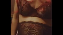 redhead goth girl in fishnets teaser