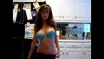 Young german Teen stripping in the kitchen Hidden Hollywood Tapes www FreeTa