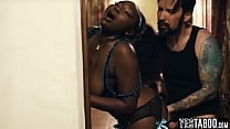Huge tits curvy ebony MILF realtor railed by horny mature client Huge tits curvy ebony MILF realtor railed by horny mature client