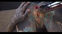 Anuskatzz gets a stainless steel dildo to shove up her ass Anuskatzz gets a stainless steel dildo to shove up her ass