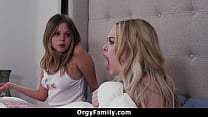 Step Brother Accidentally Ends up Fucking His Own Stepsister and She Seems to Enjoy Orgyfamily