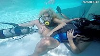 Vodichkina and Farkas underwater hot lesbians Vodichkina and Farkas underwater hot lesbians
