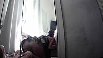 Preview Blowjob in the mirror and swallowing cum with the beautiful and big milf ass Preview Blowjob in the mirror and swallowing cum with the beautiful and big milf ass