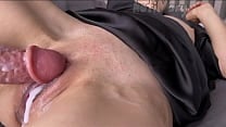 big dick stepson up and fuck hot milf cunt creampie close up