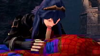 Lucina loves sucking Spider man sfm