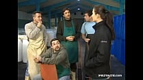 Patricia Diamond Gets Gangbanged by Factory Workers Including a DP