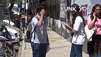 Girl Asking For Dick Size from Strangers Funk You Prank in India