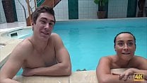 HUNT4K Sex adventures in private swimming pool HUNT4K Sex adventures in private swimming pool