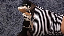A milf masturbates with a high heeled shoe and cums Foot fetish and hairy pussy Amateur A milf masturbates with a high heeled shoe and cums Foot fetish and hairy pussy Amateur