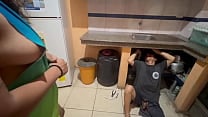 Shameful plumber adjusts the vagina of a hot neighbor whore while she asks for more Shameful plumber adjusts the vagina of a hot neighbor whore while she asks for more