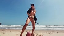 Teen Girl Public Masturbates on a Nude Beach caresses Feet and Guy jerks off Dick and Cums Teen Girl Public Masturbates on a Nude Beach caresses Feet and Guy jerks off Dick and Cums