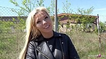 GERMAN SCOUT Big Boobs MILF Barbie Sins Talk To Fuck At Street Casting For Money