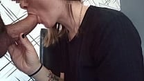 Hot girlfriend suck fat dick and is fucked on the couch missionary