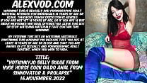 HOTKINKYJO BELLY BULGE FROM HUGE COCK DILDO ANAL FROM SINNOVATOR amp PROLAPSE preview