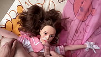 Ultimate Doll Experience Ass play Foot fuck amp Titjob ending with a Huge Facial preview