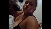 Chubby lightskin humps bed til orgasm