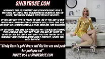 Sindy Rose in gold dress self fist her ass and push her prolapse out Sindy Rose in gold dress self fist her ass and push her prolapse out
