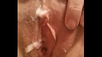 Wife fucks pussy with dildo and I cum on her pretty pink pussy close up Wife fucks pussy with dildo and I cum on her pretty pink pussy close up