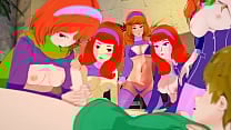 Scooby Doo Into the Daphne Verse Daphne clones takes turns fucking Shaggy