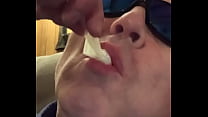 Eating my own cum