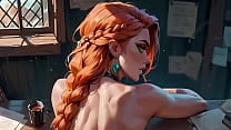 Fucking a hot blonde girl   Cartoon porn  AI generated 