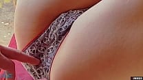 Hurry cum inside me Tight pussy CLOSE UP creampie in panties