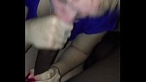 White Teen giving amazing blowjob