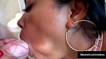 Busty Asian Mom MaxineX Sucks On A Pulsating Penis  amp  Gets Load Of Cum 