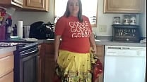 Sexy BBW Thanksgiving Step Mom Bakes Cookies
