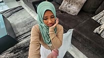 Barely Legal Muslim Teen Learning To Give BJs Talk Dirty and Fuck