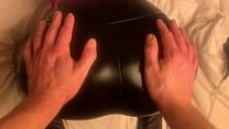 Mrs Jizz gets her ass squeezed in leather pants whilst waiting for cum Mrs Jizz gets her ass squeezed in leather pants whilst waiting for cum