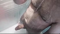 Jerking off in the shower