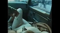 Redhead chick gets excited when two old dudes drive her around the city and at the same time hang clothespins on her nipples Redhead chick gets excited when two old dudes drive her around the city and at the same time hang clothespins on her nipples