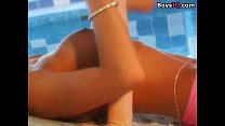 Two Lesbians alone in the Spa sex video