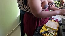 My friend wife getting mouth fucked while cooking in kitchen My friend wife getting mouth fucked while cooking in kitchen