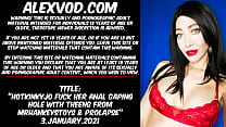 Hotkinkyjo fuck her anal gaping hole with Theeng from MrHankeystoys amp prolapse