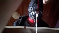Suck my cock bitch 10 minutes hooded deepthroat with huge oral creampie