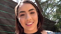 Spanish babe gets fucked in public after giving blowjob Spanish babe gets fucked in public after giving blowjob
