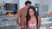 Halloween makes big ass latina stepsister being a total brat Halloween makes big ass latina stepsister being a total brat
