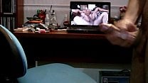 Me jerking off watching what I love PORN
