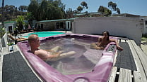Dayanara Naked Hot Tub LEFT 1
