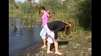 Two 18yo chicks naked by the river Two 18yo chicks naked by the river