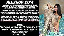 Hotkinkyjo take in ass big black fist dildo from mrhankeys amp extreme anal prolapse trailer
