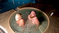 Hot Tub Sex With Blonde Cheating Wife Deliah Grace