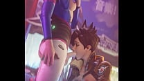 Overwatch Futa Dva Getting Head From Tracer