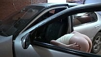 A girl washes a car and then masturbates her ass A girl washes a car and then masturbates her ass