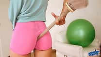 BEST ASS EVER Latina Babe Wearing Ultra Tight Shorts OMG