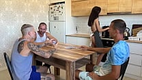 Lost his young wife at cards Stretched her tight pussy right on the kitchen table Lost his young wife at cards Stretched her tight pussy right on the kitchen table